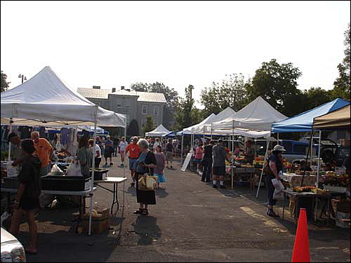 토요일마다 시내 중심가에는 '파머스마켓 Farmer's Market'이 열린다. 